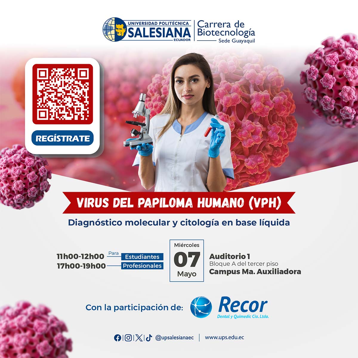 Afiche Conferencia: Virus del Papiloma Humano VPH
