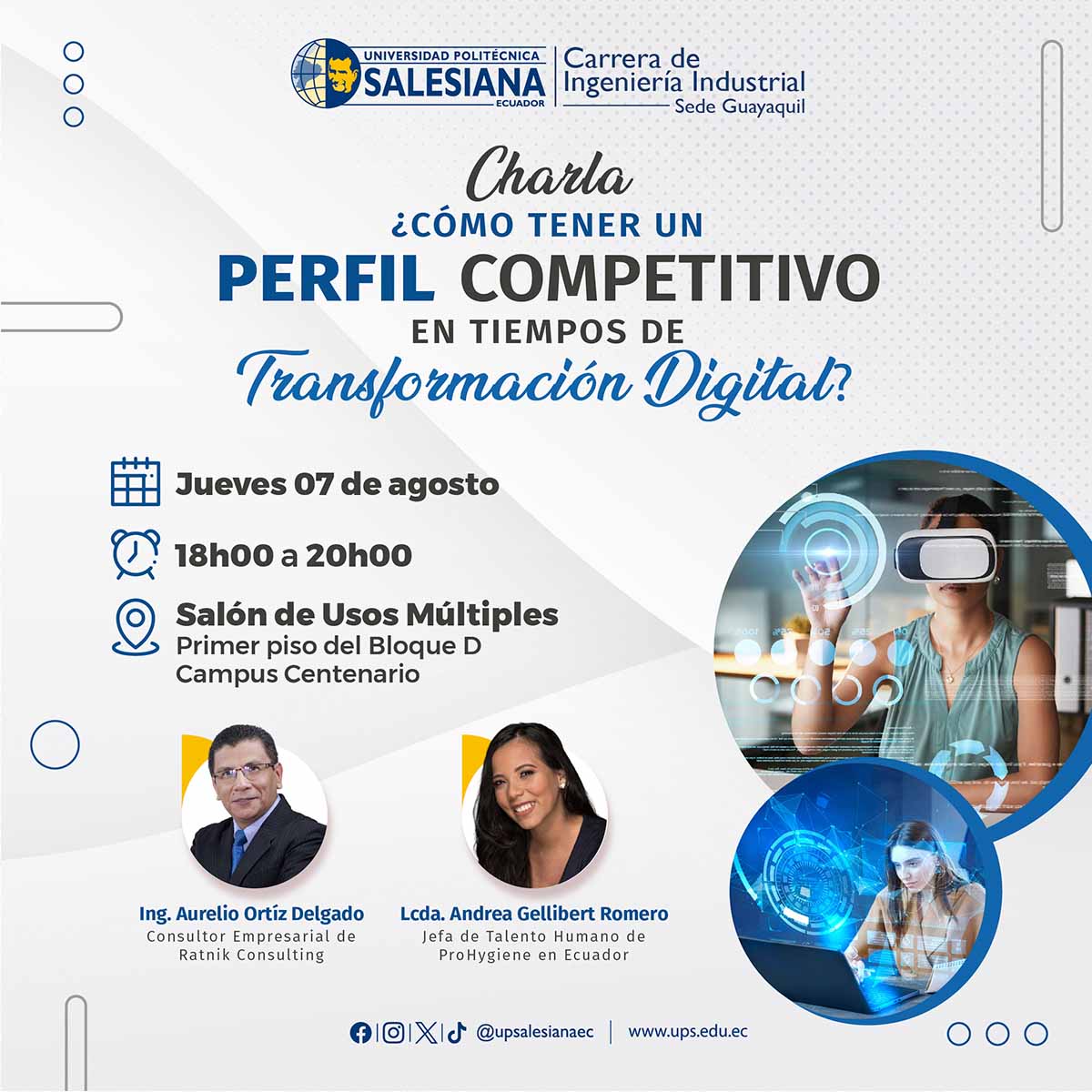 Afiche Como tener un perfil Competitivo en tiempos de Transformación Digital
