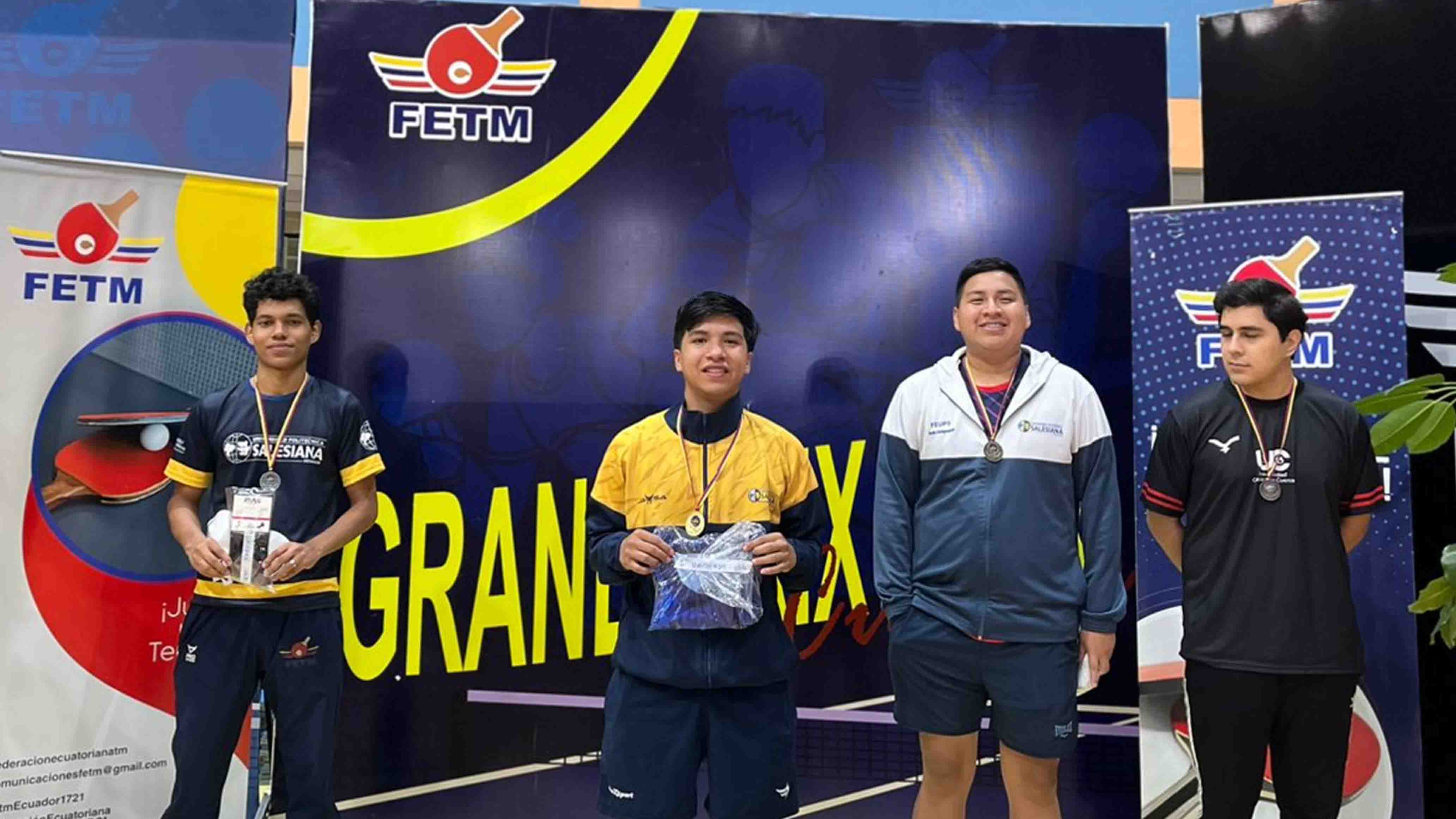 Selección de Tennis de Mesa de la UPS Guayaquil, conquista un nuevo campeonato.