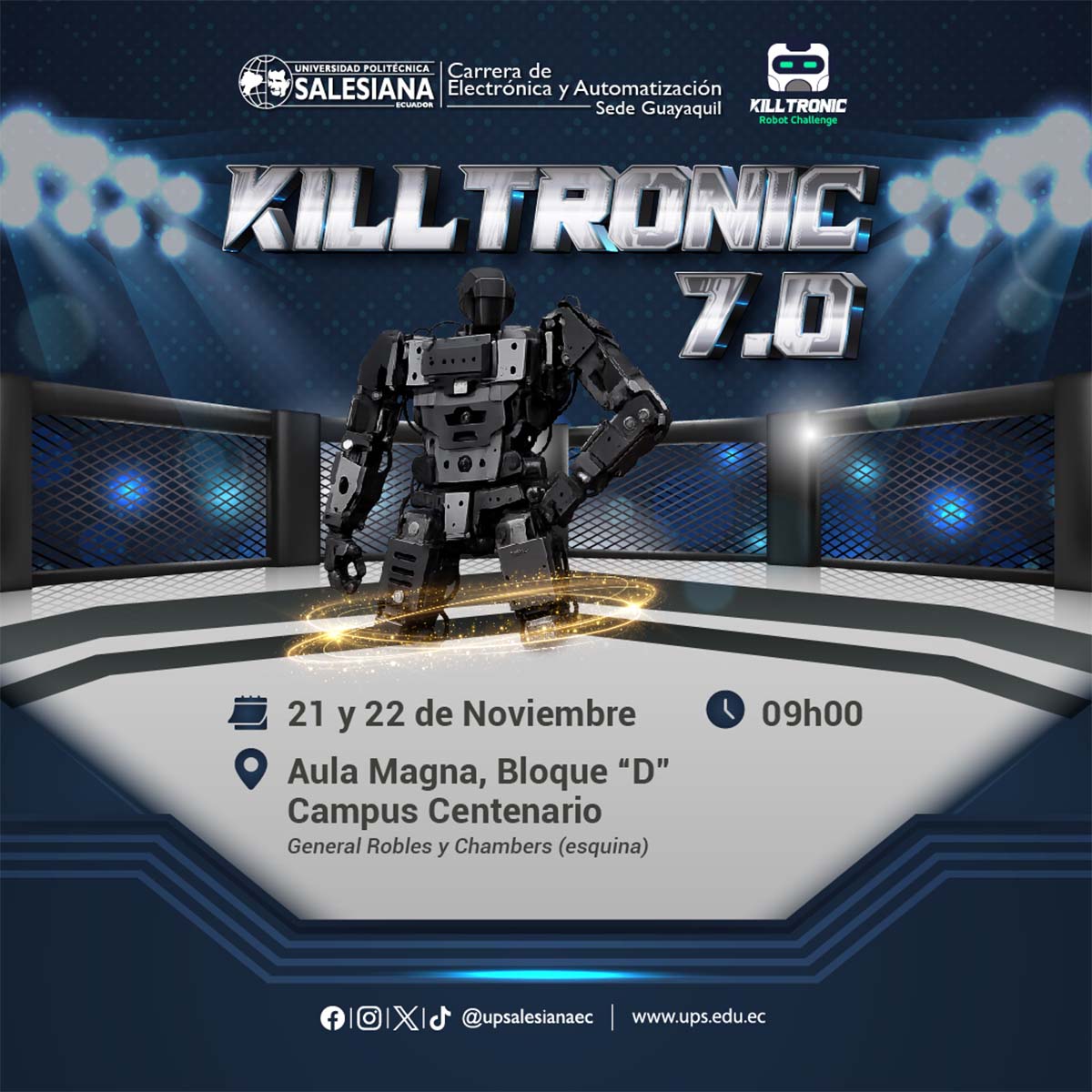 Afiche del Concurso de Robótica Killtronic 7.0