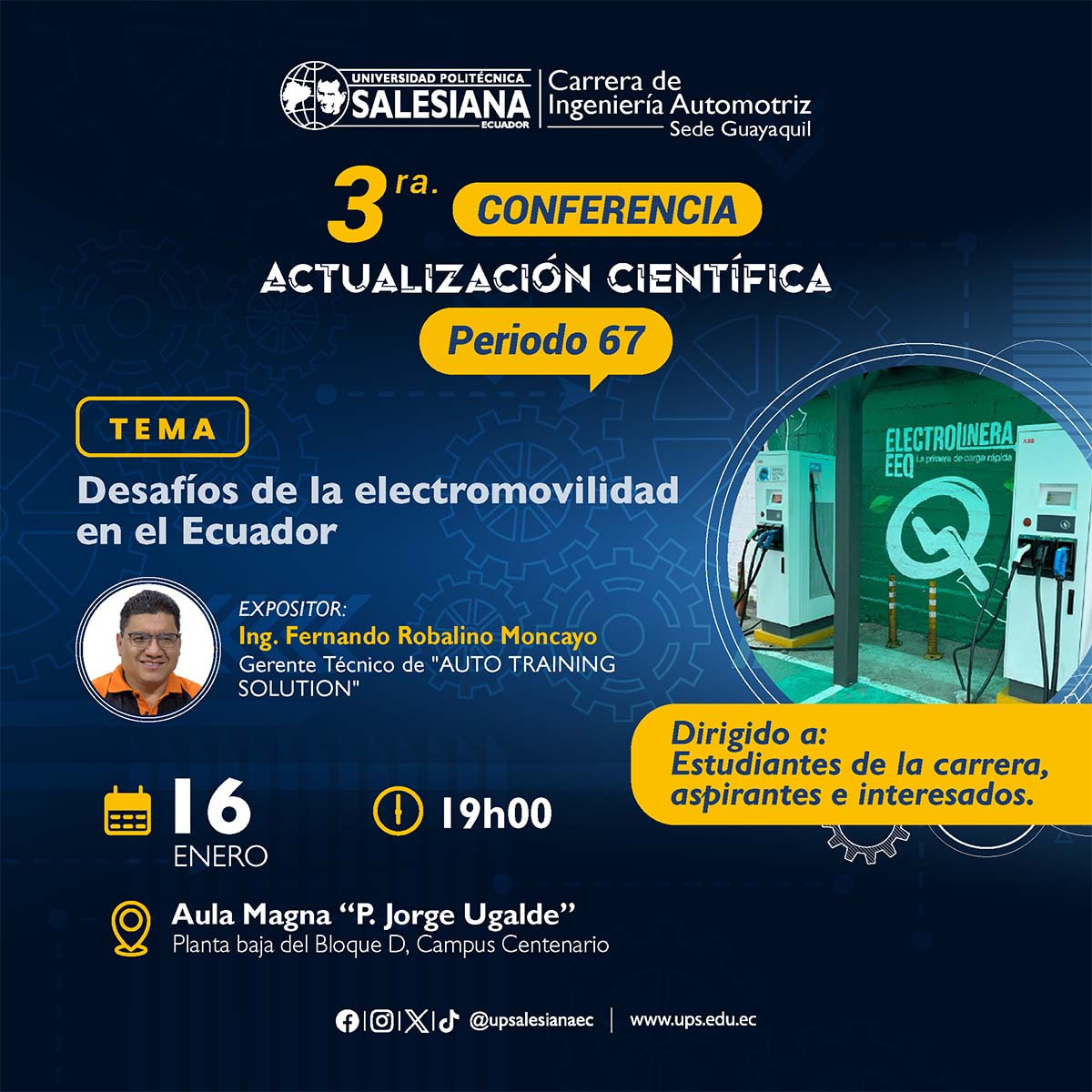 Afiche de la 3ra. conferencia de actualización científica