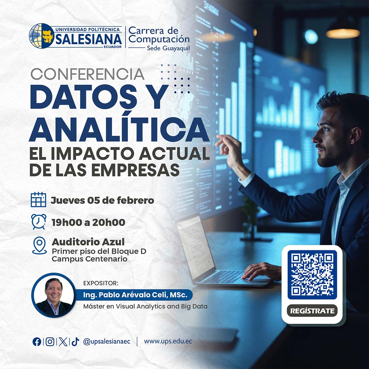 Afiche de la Conferencia: Datos y Analítica