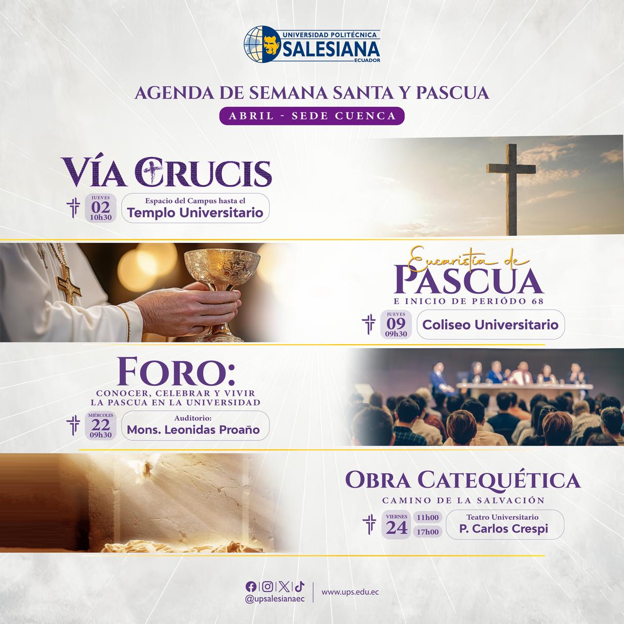 Afiche de la Semana Santa - sede Cuenca
