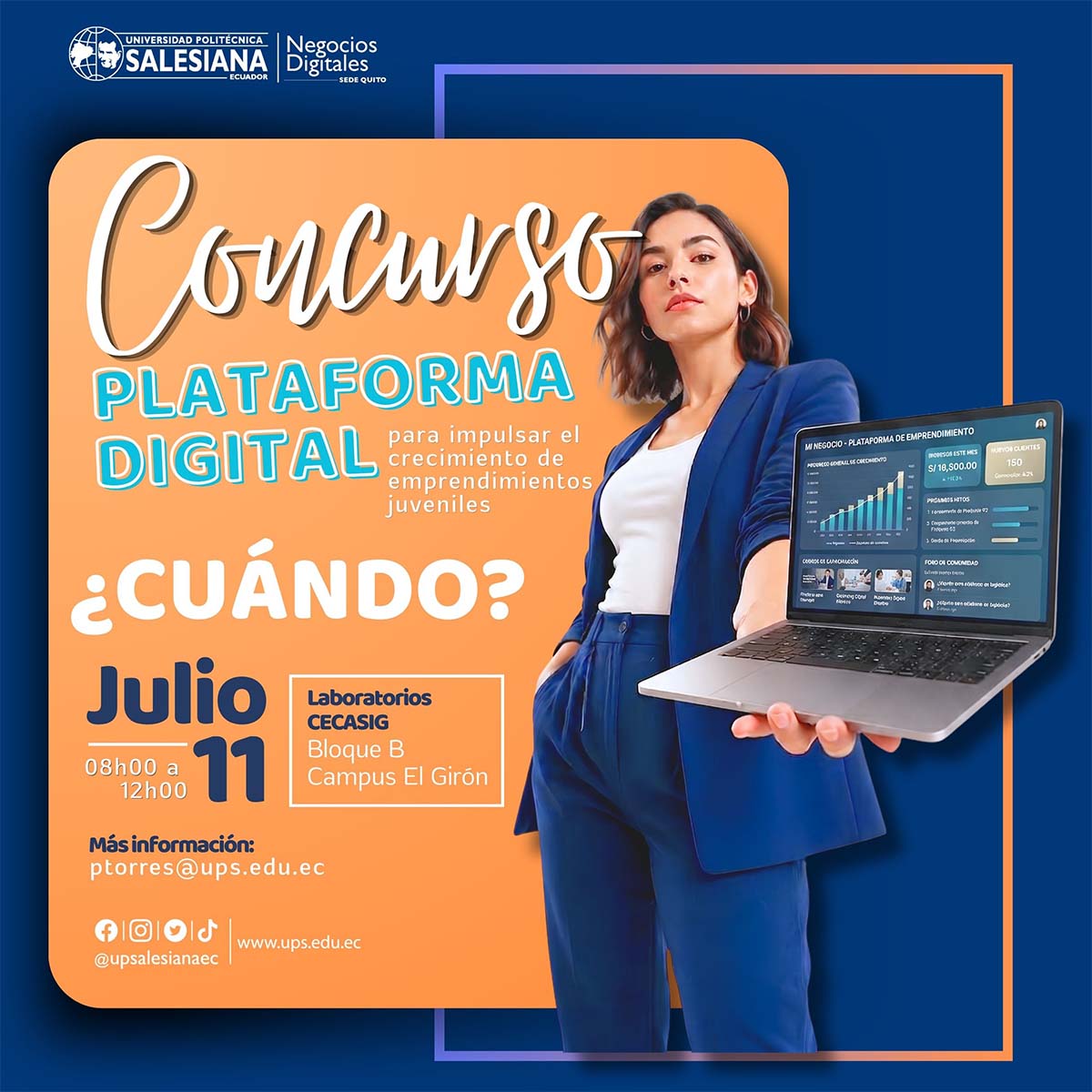 Afiche del Concurso: Plataforma digital