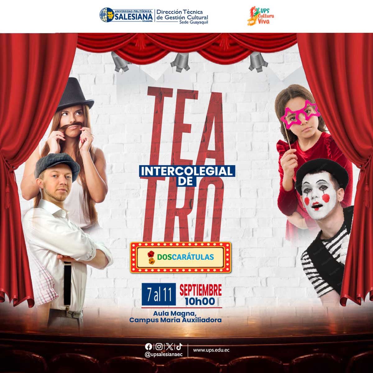 Afiche Intercolegial de Teatro 