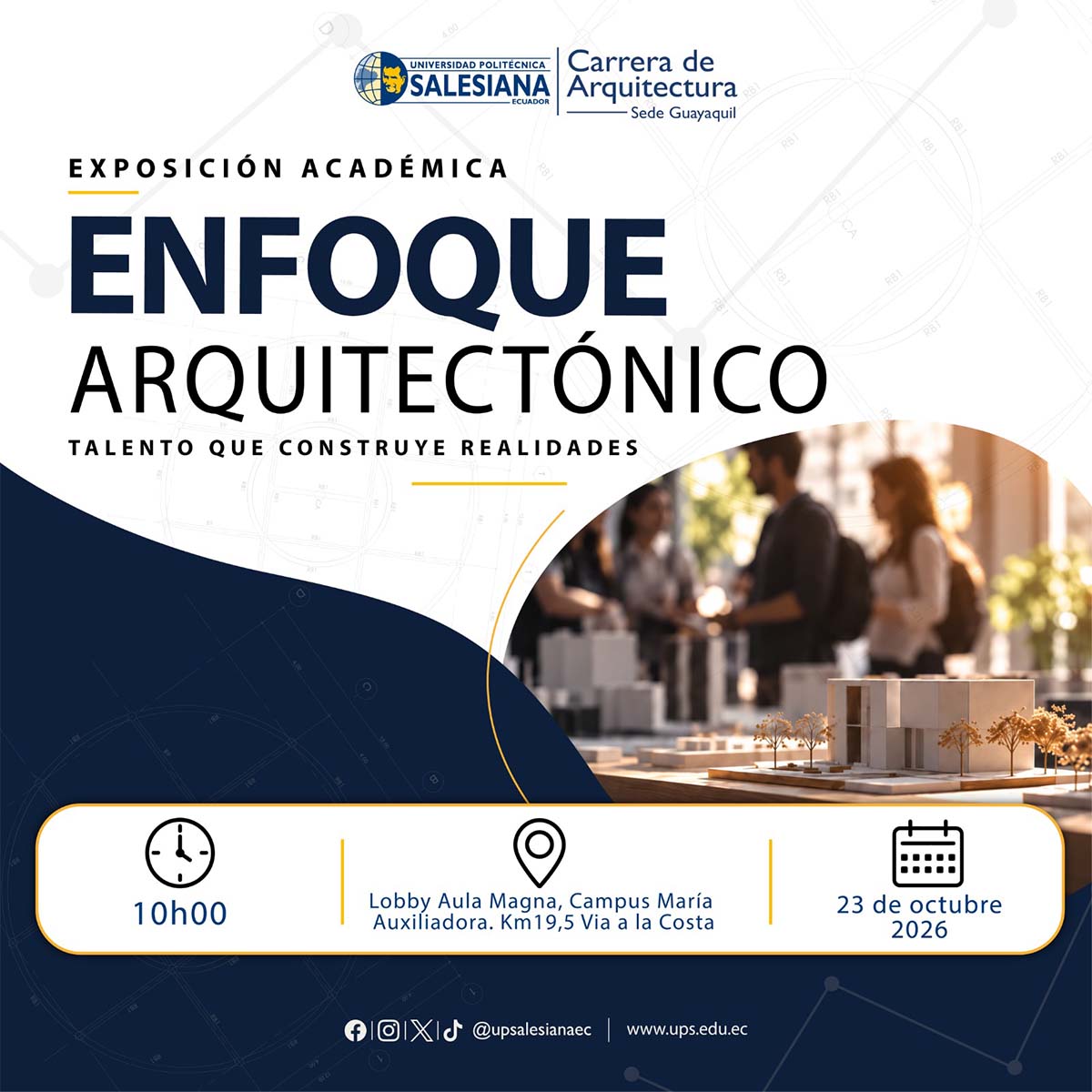 Afiche del evento Enfoque Arquitectónico: Talento que construye realidades